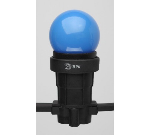 Лампы cветодиодные ERABL45-E27 LED Р45-1W-E27 (диод. шар син., 4SMD, 1W, E27, для белт-лайт) (10/100/6000)  Б0049573  ЭРА