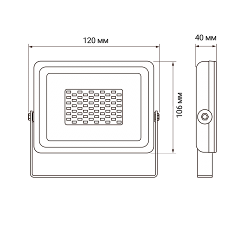 Прожектор светодиодный СДО PFL -SC-  20w Green IP65  5010451  Jazzway