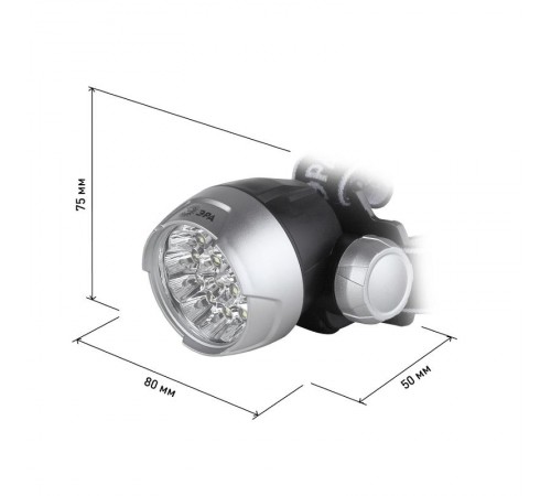 Фонарь налобный G17 17xLED Extra, 3хААА, бл  C0033485  ЭРА