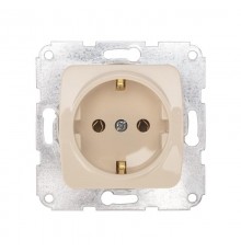 DEA Розетка 1-ая керамика с/з с/у 16А мех. Беж  KR-78-0245  Kranz