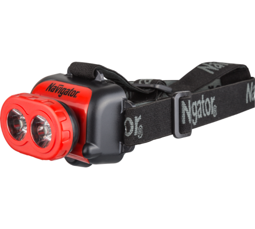Фонарь налобный NPT-H09-3AA  2LEDx1Вт, блист.  71847  Navigator