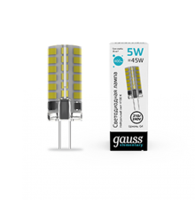 Лампа светодиодная Elementary G4 AC210-240V 5W 400lm 4100K силикон LED 1/20/200  18025  Gauss
