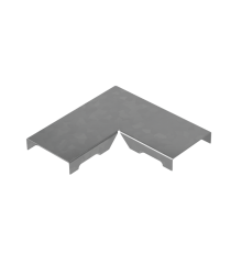 Крышка угла горизонтального 90 гр. прямого 50 мм "ПЛЮС"  KPGLplus90-50  КМ - профиль