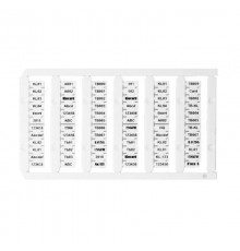 D-NS 5,2x6 Маркировка клемм / D-NS 5,2x60.0.0.8.10450  810450  Klemsan