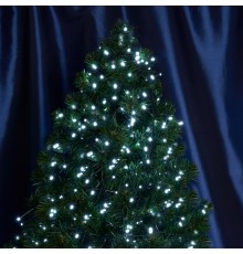 Гирлянда линейная Кластер, 1000 LED 5000K, 20м + 3м (с контроллером)  зеленый шнур,  IP20  CL10  48180  FERON