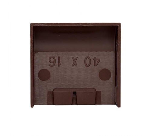 Заглушка (40х16) (4 шт) Plast EKF PROxima  под темное дерево    ecd-40-16x4   EKF 