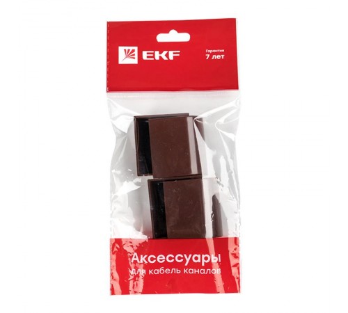 Заглушка (40х16) (4 шт) Plast EKF PROxima  под темное дерево    ecd-40-16x4   EKF 