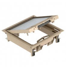 Лючок GES4-2U (универсальный) 6xModul45 (полиамид,бежевый) (GES4-2U10T 1019)  7405147  OBO Bettermann