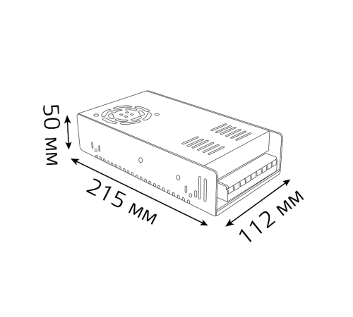 Блок питания 360W 24V IP20 1/36  202002400  Gauss