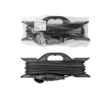 Удлинитель-шнур силовой на рамке, каучук, КГ, IP44, штепс. гнездо с/з, 3700 Вт, 20м Народный  SQ1307-0232  TDM