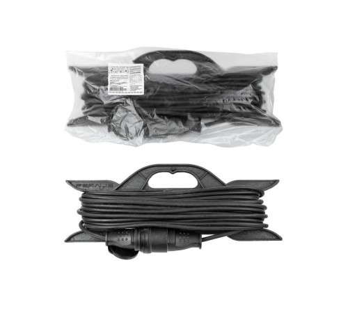 Удлинитель-шнур силовой на рамке, каучук, КГ, IP44, штепс. гнездо с/з, 3700 Вт, 20м Народный  SQ1307-0232  TDM