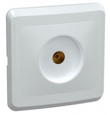 ВЕГА белый Розетка 1-местная телевизионная TV РТВ10-ВБ  EAV10-K01-DM  GENERICA