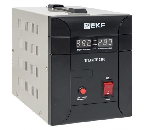 Стабилизатор напряжения электронный напольного исполнения модернизированый TITAN -ТF-2000  stab-TF-2000 EKF