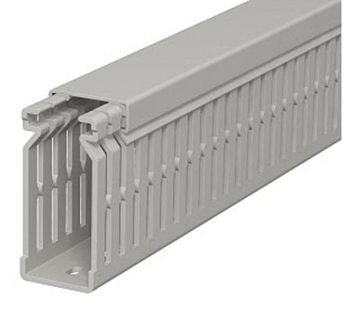 Распределительный кабельный канал LK4 N 60x25x2000 мм (ПВХ,серый) (LK4 N 60025)  6178203  OBO Bettermann