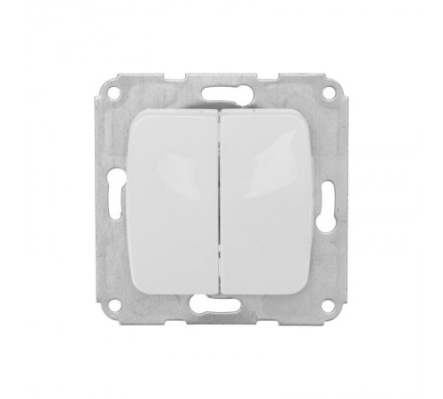 DEA Выключатель 2кл с/у 10А мех. Бел  KR-78-0202  Kranz