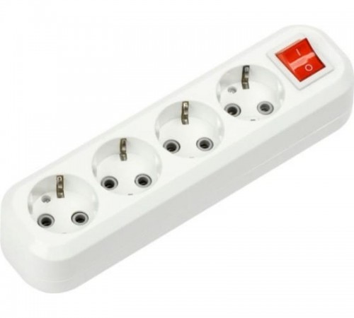 Колодка УЗВ-4-GRAND четырехместная с выключателем и заземлением 5240  4690612035291  IN HOME