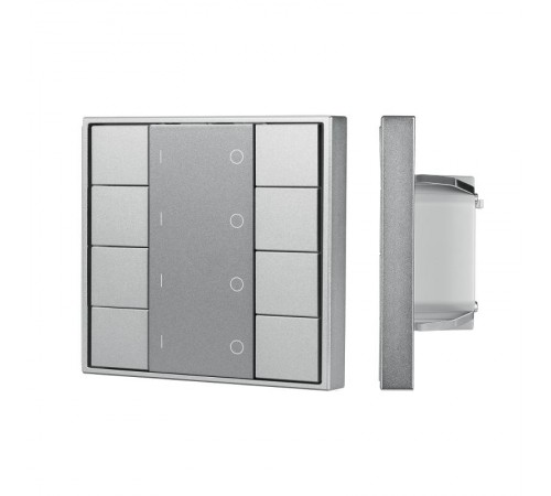  INTELLIGENT ARLIGHT Кнопочная панель DALI-201-23-4G-DIM-DT6-IN Silver (BUS, Frame) (IARL, IP20 Металл, 3 года) 048185  Arlight