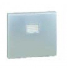 Simon 44 Aqua Клавиша декоративная сменная для выключателя одноклавишного с подсветкой, S44 Aqua, алюминий  4400010-033  Simon