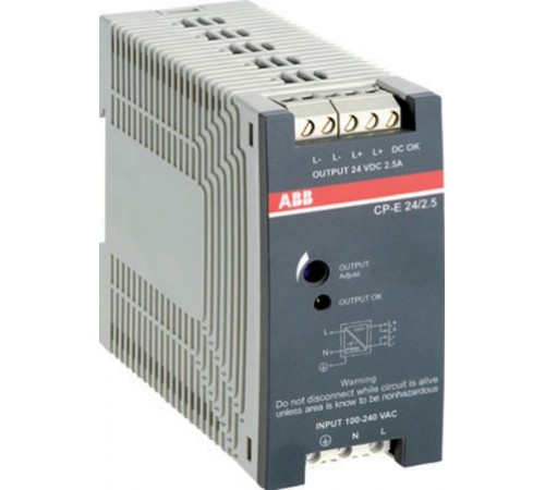 Блок питания CP-E 24/20.0 вход 90-264В AC / 120-370В DC, выход 24В DC /20A  1SVR427036R0000  ABB