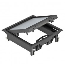 Лючок GES4-2U (универсальный) 6xModul45 (для 2xUT3, полиамид, черный)  7405146  OBO Bettermann