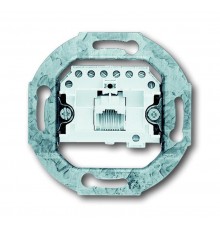 Механизм 1-постовой телефонной розетки 8 полюсов RJ 11/12; RJ 45; ISDN, категория 3  2CKA000230A0378  ABB