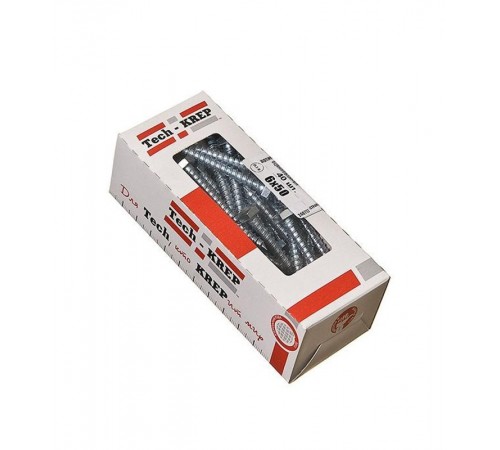 Болт DIN 571 сантехнический оцинк 6х50 (40 шт) - коробка с ок. Tech-Kr ( 0,364 кг)  126547  Tech-KREP