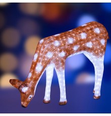 Акриловая светодиодная фигура "Олень мама коричневая" 100х130см, 2850 светодиодов IP44 понижающий трансформатор в комплекте,  513-104  NEON-NIGHT