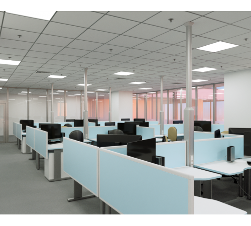 Колонна алюминиевая 2.7 - 4.2м цвет серый металлик  09571  DKC