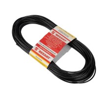Трос стальной в ПВХ оплетке d=2,5 мм, черный ( моток 20 м)  09-5125-3  REXANT