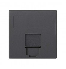 Simon CIMA 500 Адаптер для 1 шт RJ-45 CJ545.., CJ645.., CJ6A45F, шторка, 50х50мм, 500CIMA, графит  50000085-038  Simon