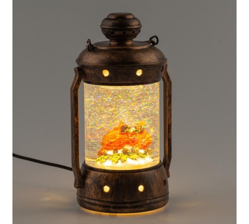 Новогодний декоративный светильник Красный кардинал  ENGDS-12   теплый белый диодов , h 18см, 3*АА, таймер 6 ч, IP20  Б0051944  ЭРА