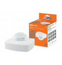 Датчик движения ДДП-04 2000Вт, 10-1800с, 4х20м , 3+лк, 120(сбоку)+360(сверху)гр, IP20,  SQ0324-0023  TDM