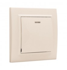 Выключатель 1-кл. СП, Минск, с индикатором 10А, бежевый EKFERV10-121-20EKF