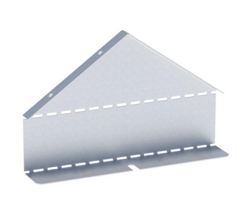 Заглушка крышки двускатной на лоток 80х200мм (0,8мм) HDZ  zkdsk80200-HDZ  EKF