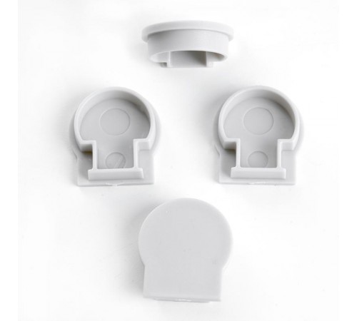 Заглушка без отверстия для профиля CAB282, LD380 (комплект 4шт) FERON  48255  FERON