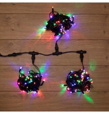 Гирлянда "LED ClipLight" 24V, 3 нити по 10 метров, цвет диодов Мульти  323-319  NEON-NIGHT