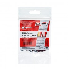 Саморез ШСММ 4,2х16 т.кр. KP RAL 3005 (20 шт) - пакет ( 0,036 кг)  125489  Tech-KREP
