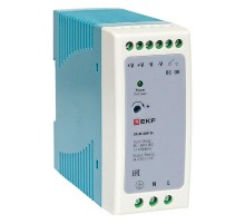 Блок питания на дин рейку 40Вт,Uвх ~ 220 В AC m, Uвых - 24 В DC постоянного тока DR-M-40W-24 EKF