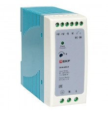 Блок питания на дин рейку 40Вт,Uвх ~ 220 В AC m, Uвых - 24 В DC постоянного тока DR-M-40W-24 EKF