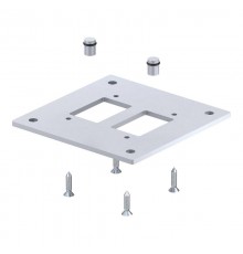 Напольная пластина для электромонтажной колонны (сталь,серебристо-белый) (ISS160160BP)  6290416  OBO Bettermann