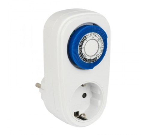 Розеточный механический таймер SMT-48p 16A суточный EKF PROxima  SMT-48p  EKF