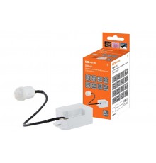 Датчик движения ДДСк-01 800Вт, 5сек/8мин, 6м, 10/2000лк, 120(сбоку)+360(сверху)гр, IP20/IP44  SQ0324-0022  TDM