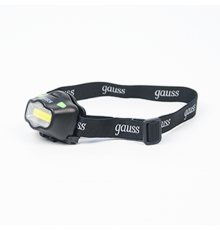 Фонарь налобный GFL308 3W 180lm 3xААА LED 1/12/72  GF308  Gauss