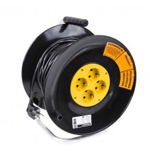 Удлинитель силовой на катушке 4 гнезда с/з 50 м 3х1 мм STANDART PROCONNECT  11-7607  PROconnect