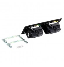 Выдвижной блок в стол, с комплектом для монтажа, 2х4 модуля, цвет черный, для монтажа ЭУИ  654005  Legrand