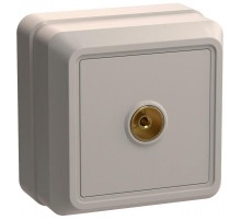 ОКТАВА кремовый Розетка 1-местная телевизионная РТВ20-ОКм EAO10-K33-DC  GENERICA