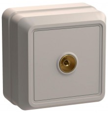 ОКТАВА кремовый Розетка 1-местная телевизионная РТВ20-ОКм EAO10-K33-DC  GENERICA