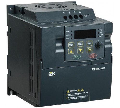 Преобразователь частоты CONTROL-A310 380В, 3Ф 0,75 kW 2,3A  CNT-A310D33V0075TEZ  IEK