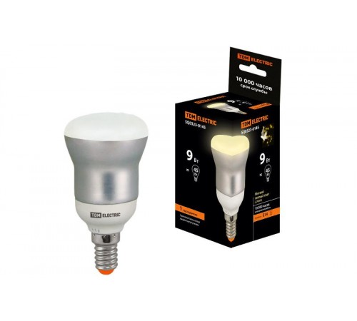 Лампа энергосберегающая КЛЛ  9Вт E14 827 отражатель (рефлектор) RM50 FR  SQ0323-0145  TDM