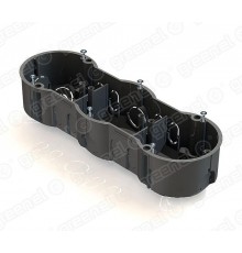 Коробка установочная 3-местная 212х70х45 для скрытого монтажа в кирпичных стенах (с саморезами) (45шт)  GE40009  GREENEL